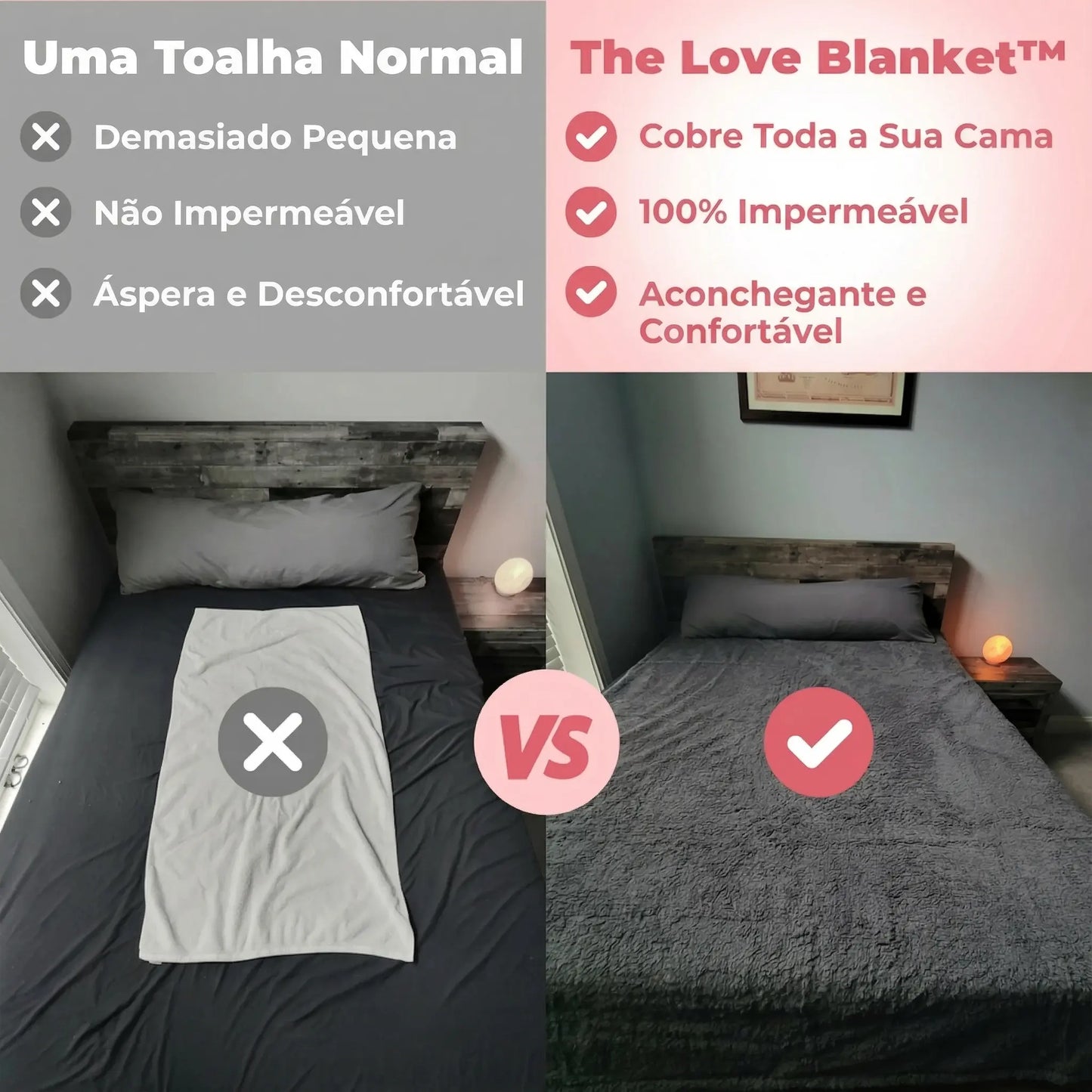 The Love Blanket™ - Cobertor íntimo impermeável